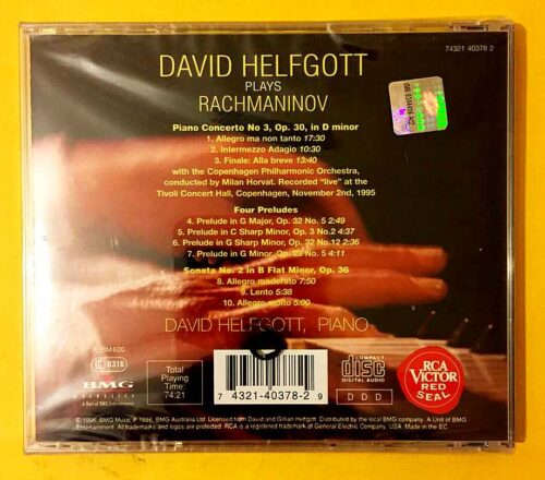 David Helfgott ‎– David Helfgott Plays Rachmaninov - Görsel 2