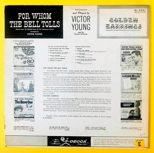 Victor Young - For Whom The Bell Tolls - Golden Earrings - Görsel 2