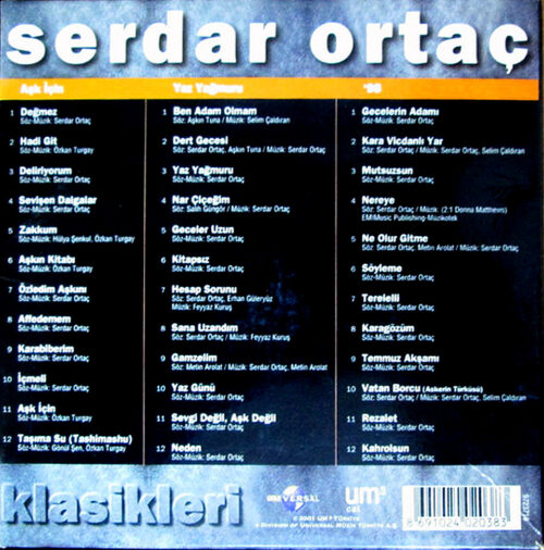 Serdar Ortaç ‎– Serdar Ortaç Klasikleri - 3 CD Boxset - Görsel 2