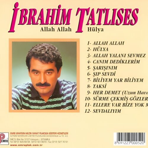 İbrahim Tatlıses - Allah Allah / Hülya - CD - Görsel 2