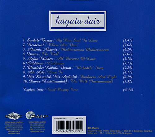 Zülfü Livaneli - Hayata Dair - CD + VCD - Görsel 2