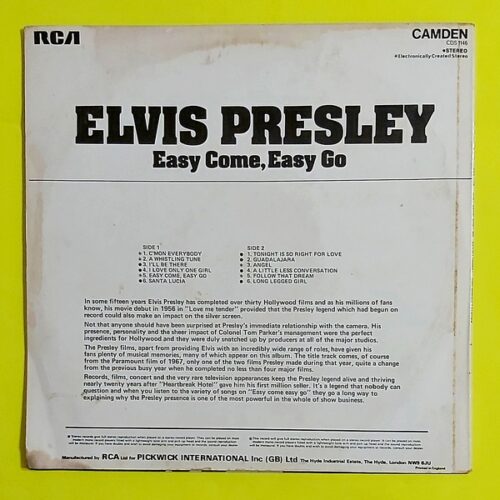 Elvis Presley - Easy Come, Easy Go - Görsel 2