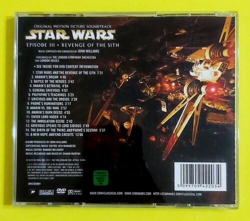 Star Wars Episode III · Revenge Of The Sith - Soundtrack - CD + DVD - Görsel 2