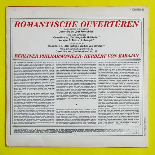 Herbert von Karajan - Richard Wagner, Felix Mendelssohn-Bartholdy, Carl Maria von Weber, Otto Nicolai – Romantische Overture - Görsel 2