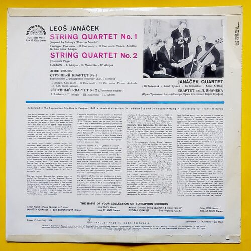 Janacek – String Quartets Nos. 1 And - 2 Plak - Görsel 2
